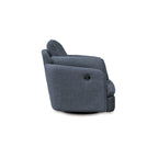 Fauteuil inclinable pivotant et coulissant en tissu haute performance facile à nettoyer pour salon contemporain