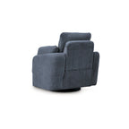 Fauteuil inclinable pivotant et coulissant en tissu haute performance facile à nettoyer pour salon contemporain