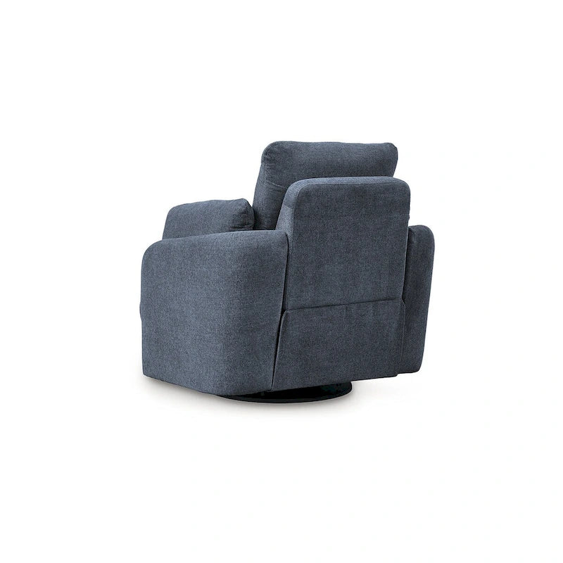 Fauteuil inclinable pivotant et coulissant en tissu haute performance facile à nettoyer pour salon contemporain