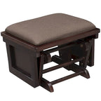 Fauteuil à bascule de puériculture avec pouf, assise rembourrée épaisse