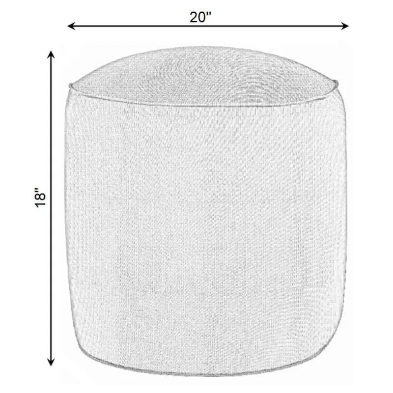 Pouf d'extérieur en tissu résistant aux intempéries, fauteuil de sol pour terrasse
