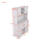Meuble de cuisine de 73,8 po de hauteur avec rangement - S.O.