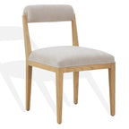 Chaise de salle à manger Rolled Back, 50,8 cm, contreplaqué de frêne, taupe, naturel, design élégant