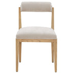 Chaise de salle à manger Rolled Back, 50,8 cm, contreplaqué de frêne, taupe, naturel, design élégant