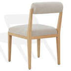Chaise de salle à manger Rolled Back, 50,8 cm, contreplaqué de frêne, taupe, naturel, design élégant