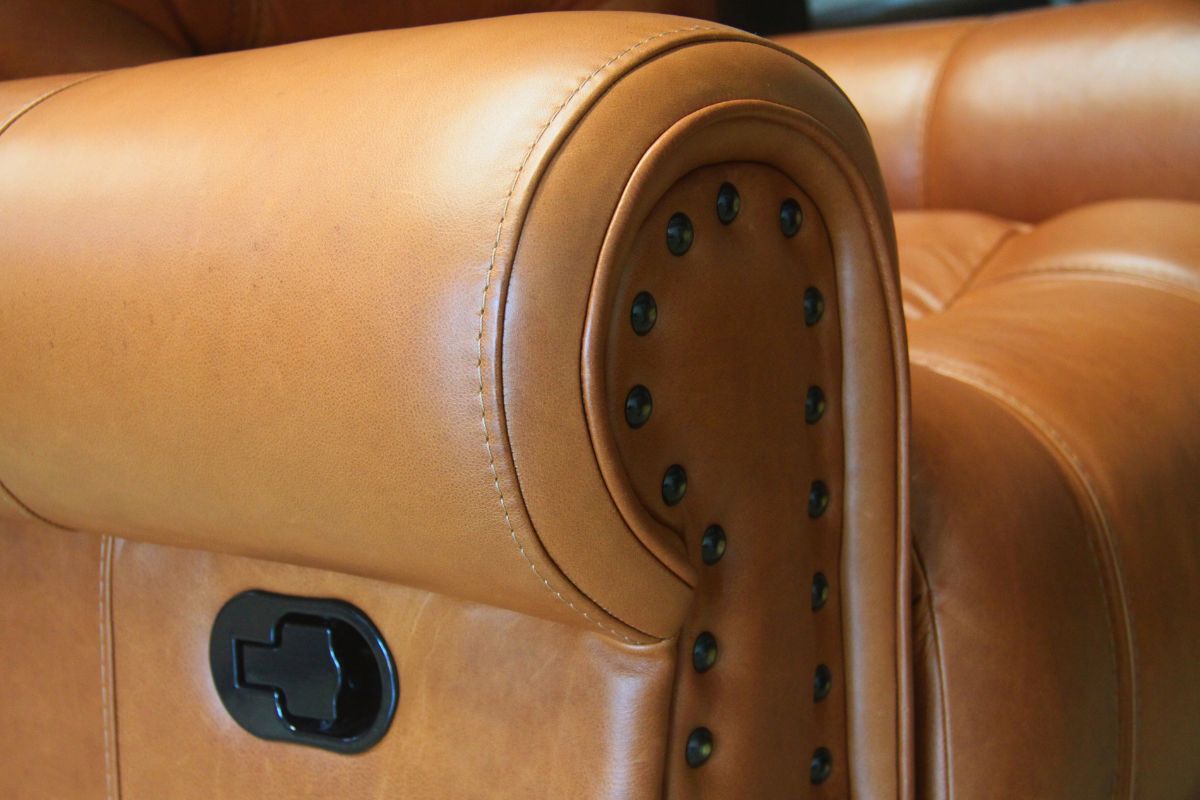 Fauteuil inclinable en cuir