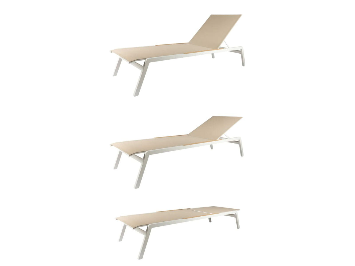 Chaise longue d'extérieur