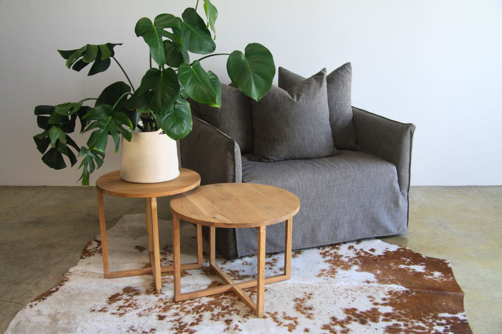 Causeuse en tissu