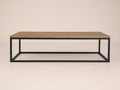 Table basse acier et chêne 1200