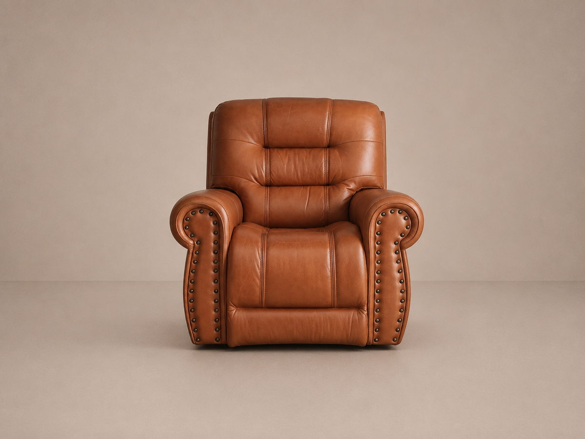 Fauteuil inclinable en cuir
