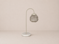 Lampe de chevet en maille d'acier naturelle