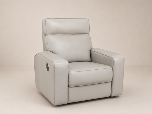 Fauteuil inclinable en cuir contemporain