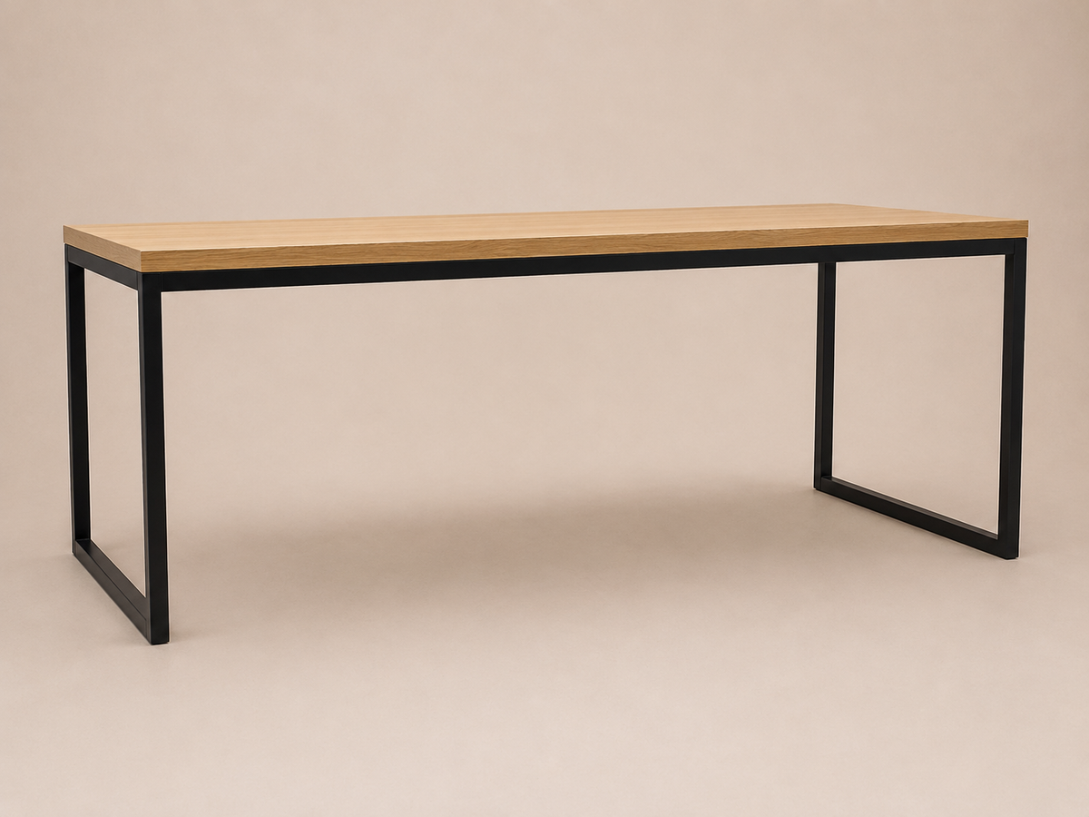 Table basse Acier et Chêne 1000
