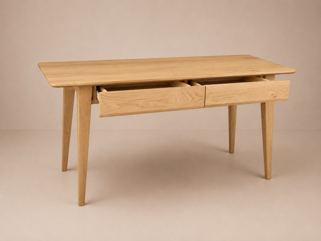 Bureau en chêne scandinave 1,5m