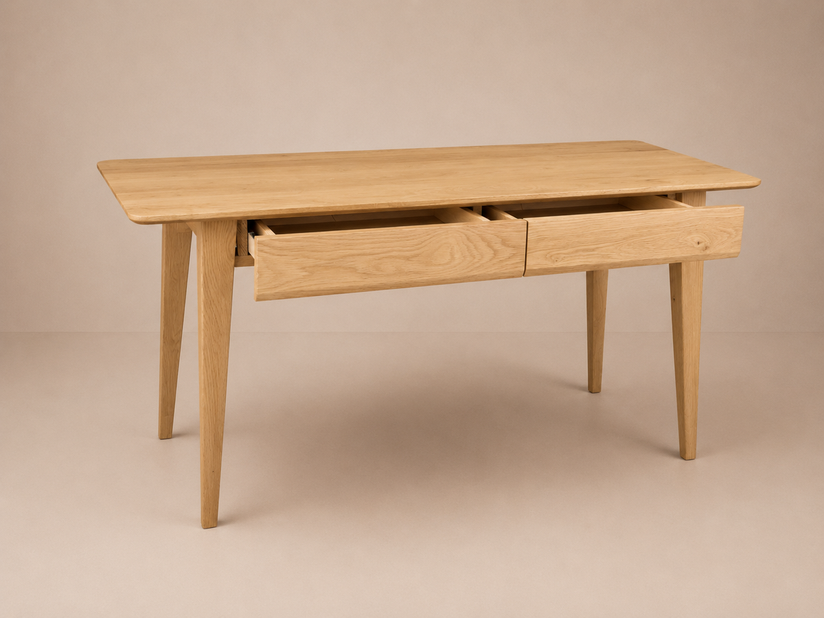 Bureau en chêne scandinave 1,5m