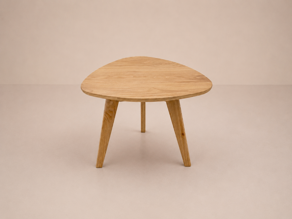 Table d'appoint ronde en chêne