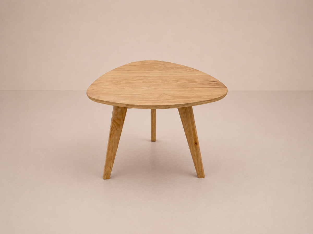 Table d'appoint ronde en chêne