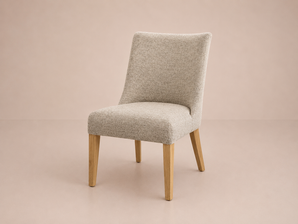 Grande chaise de salle à manger capitonnée