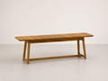 Banc de patio en bois d'iroko