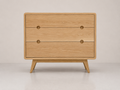 Commode chêne de style Mid-Century
