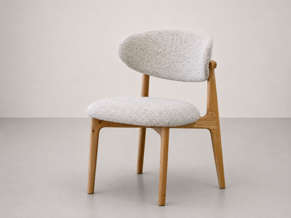 Chaise de salle à manger en chêne