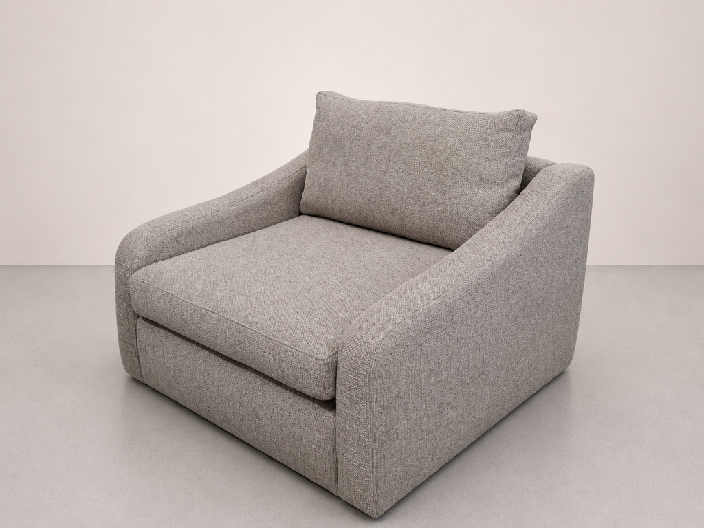 Fauteuil d'appoint avec pieds en chêne
