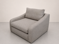 Fauteuil d'appoint avec pieds en chêne
