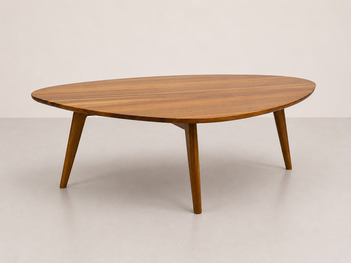Table basse artistique en chêne