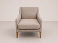 Fauteuil d'appoint avec accoudoirs incurvés