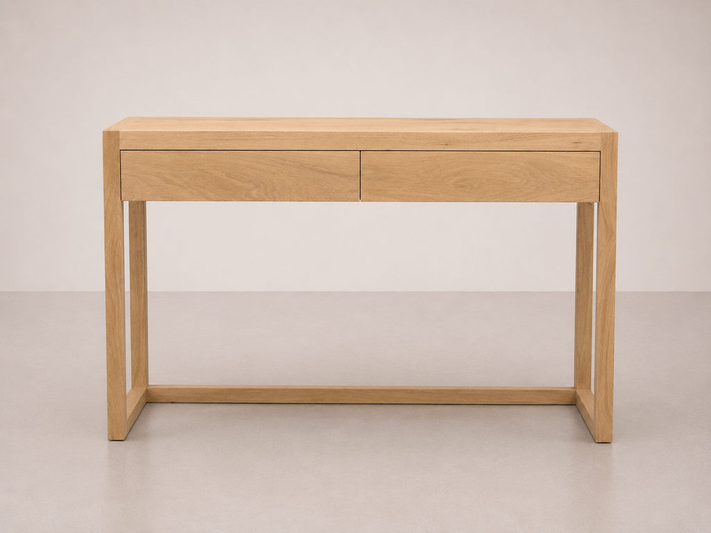 Bureau rustique en chêne