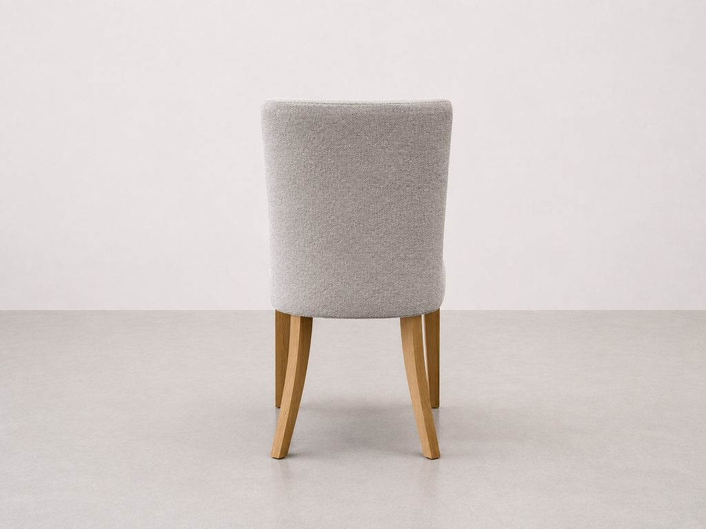 Chaise de salle à manger en chêne du milieu du siècle