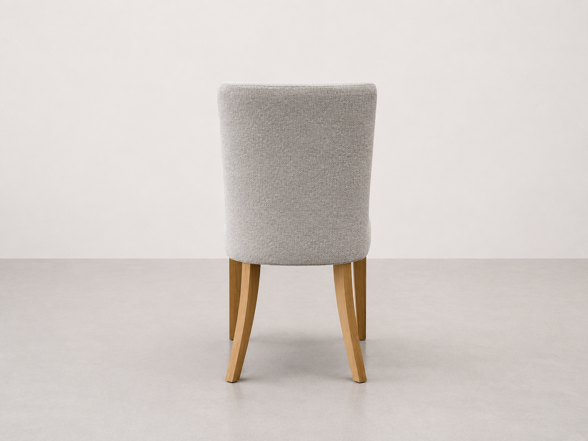 Chaise de salle à manger en chêne du milieu du siècle