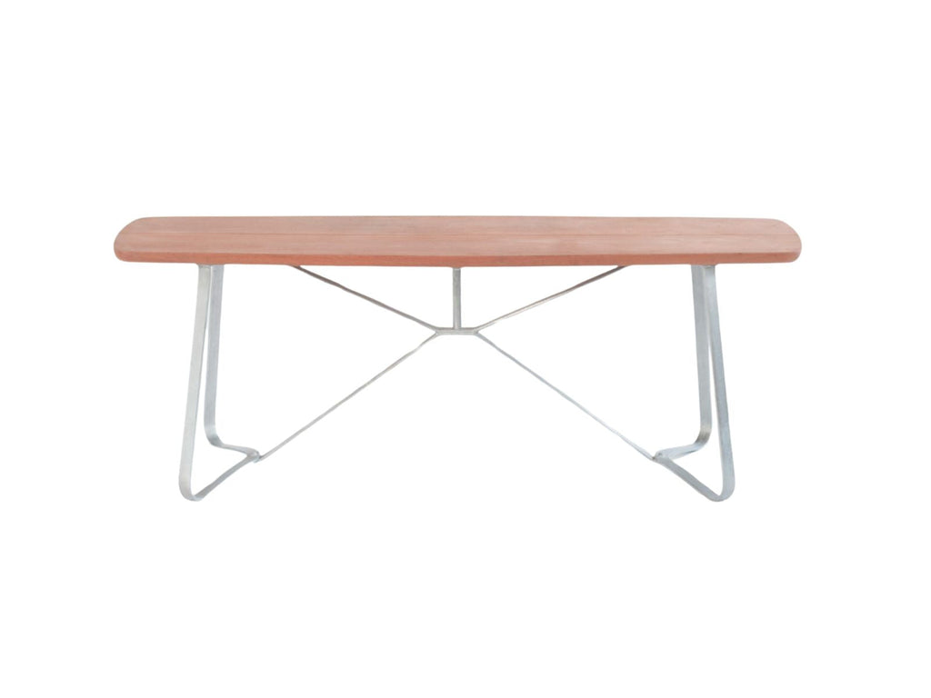 Banc en bois et acier