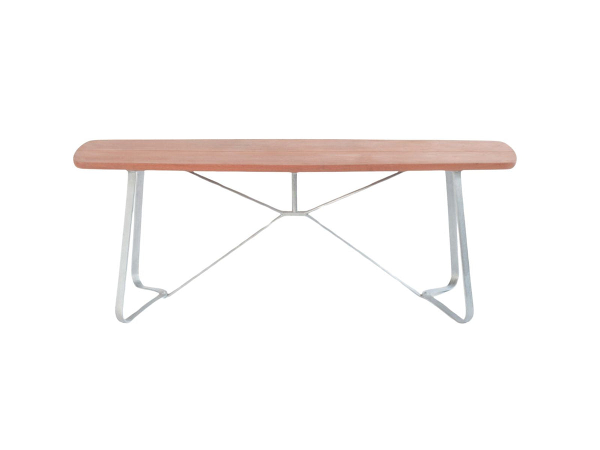 Banc en bois et acier