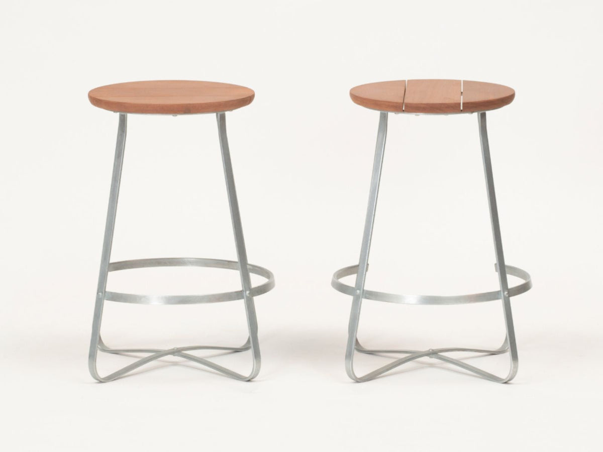 Tabouret de cuisine bois et acier