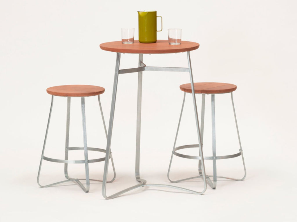 Tabouret de cuisine bois et acier