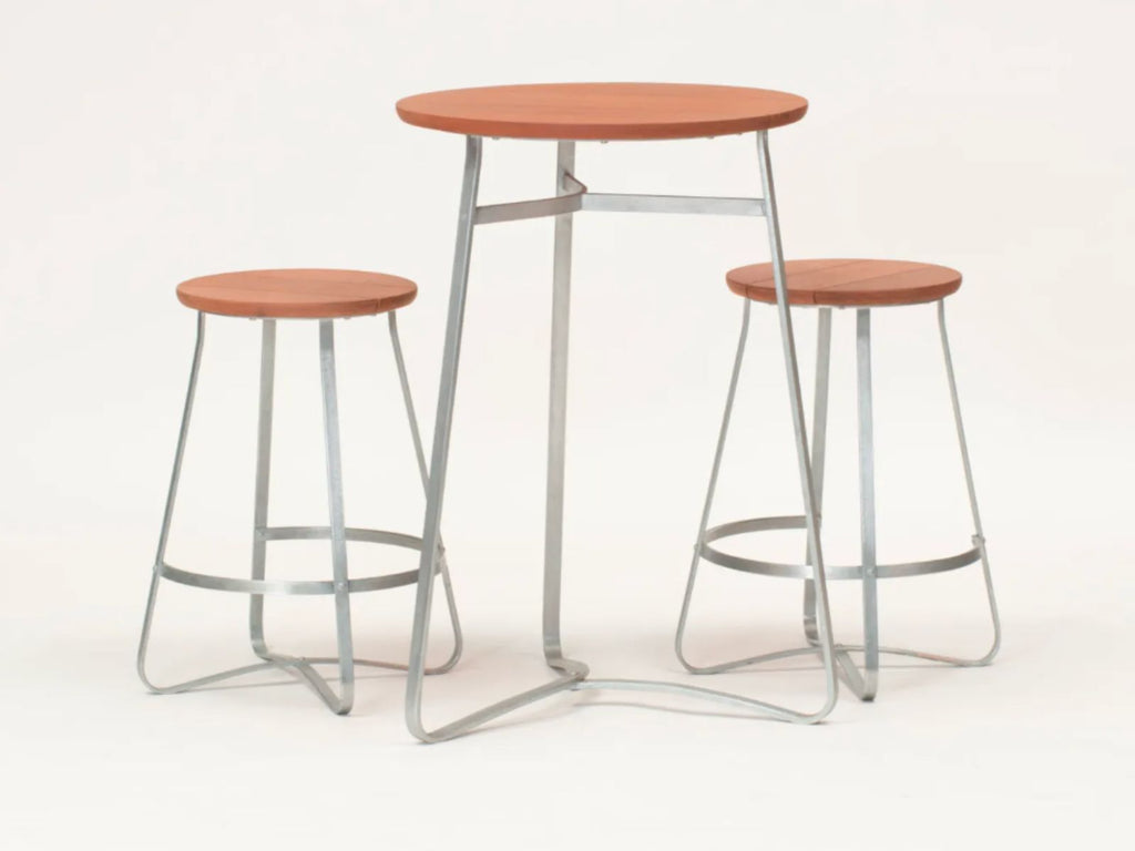 Table de cuisine en bois et métal