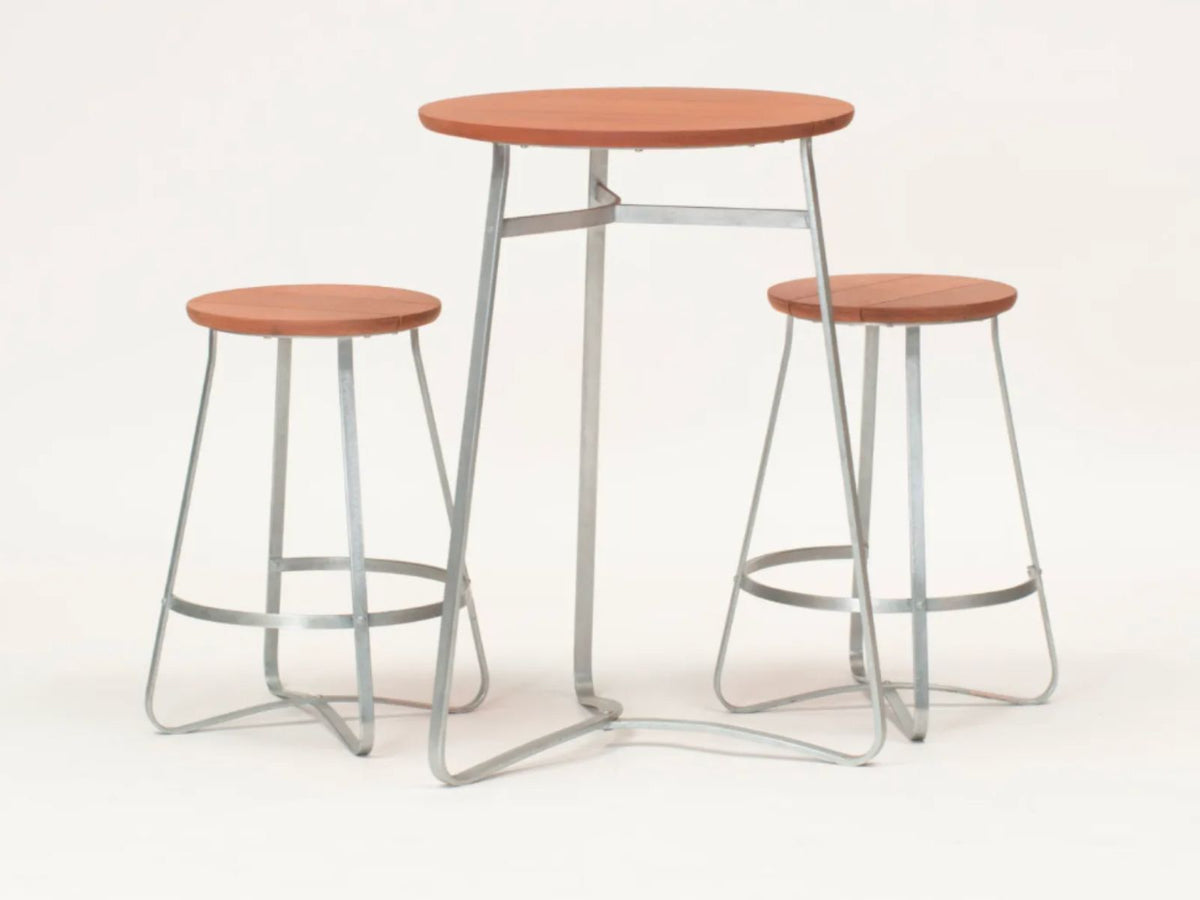 Table de cuisine en bois et métal
