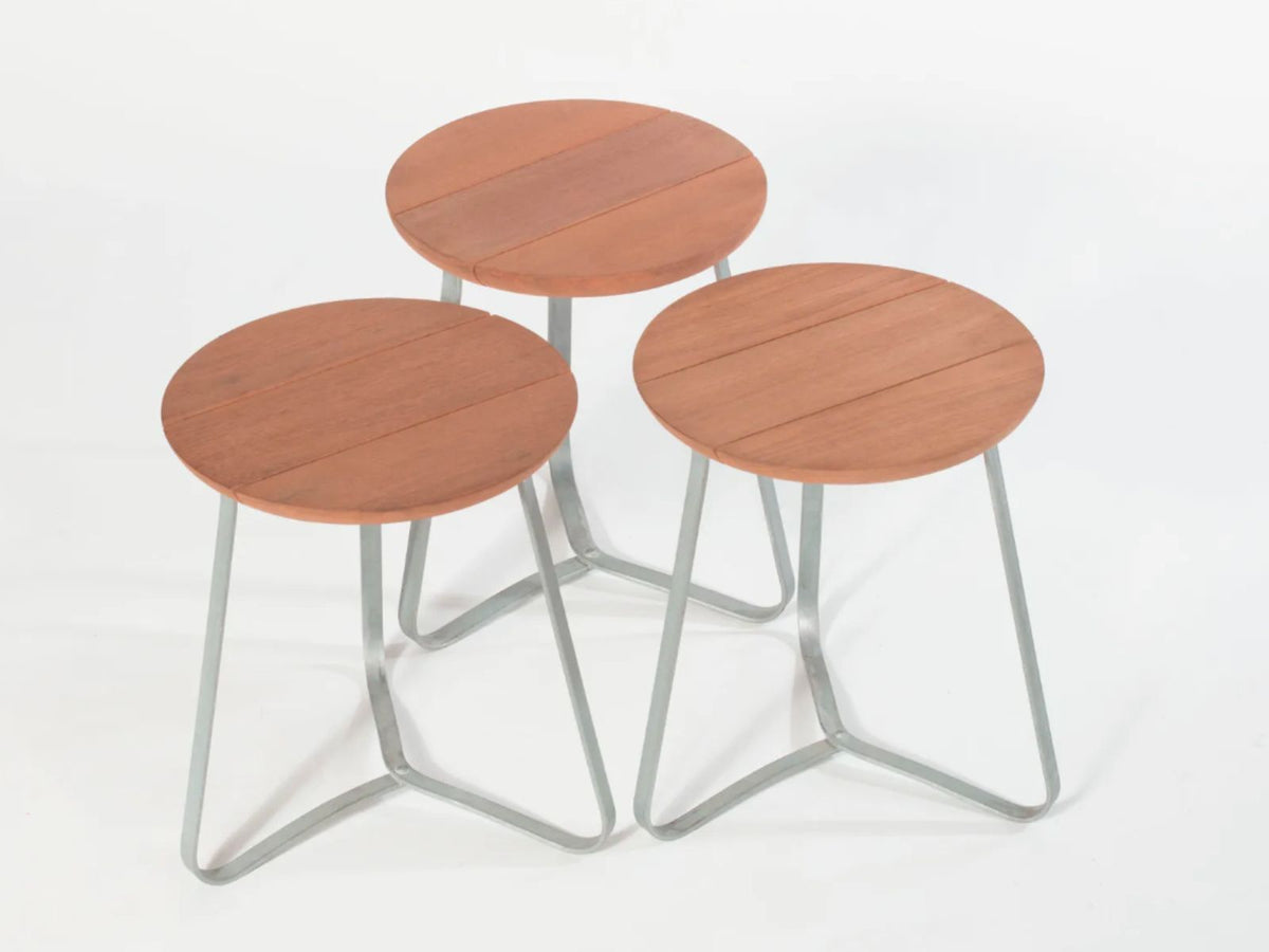 Tabouret bois et métal