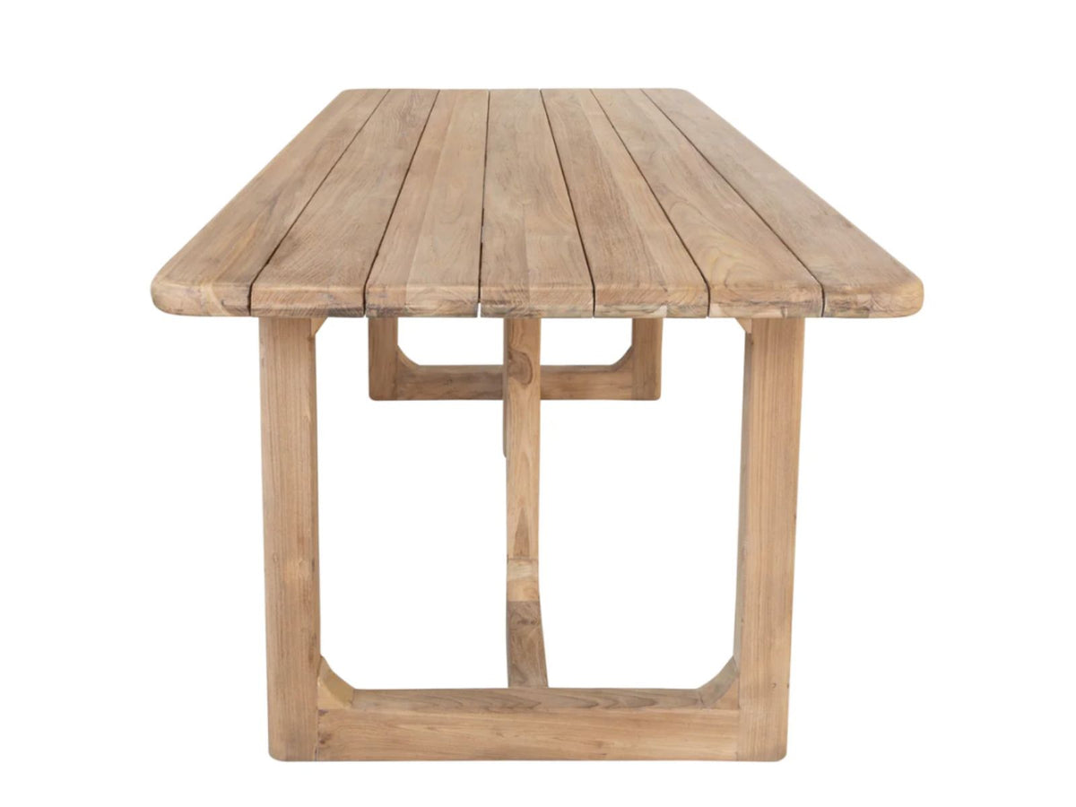 Table à manger 6 places en teck recyclé