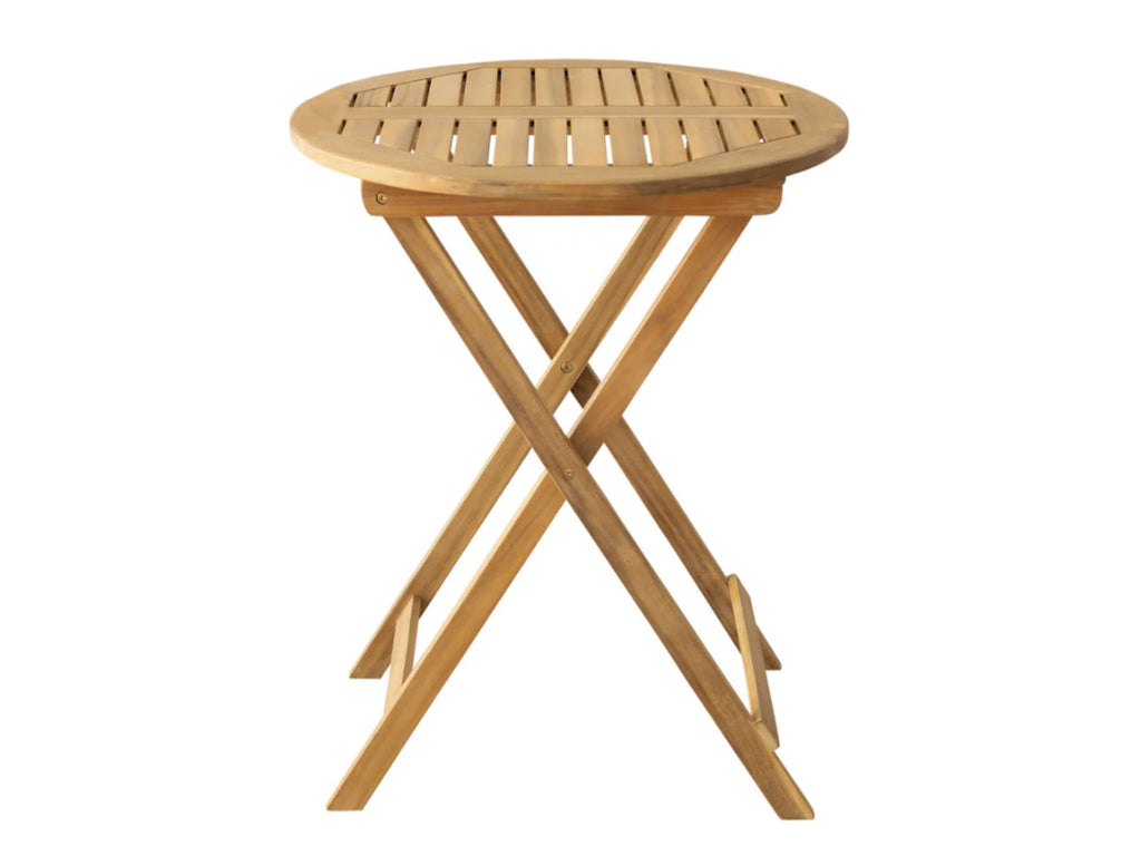 Table ronde d'extérieur pliable