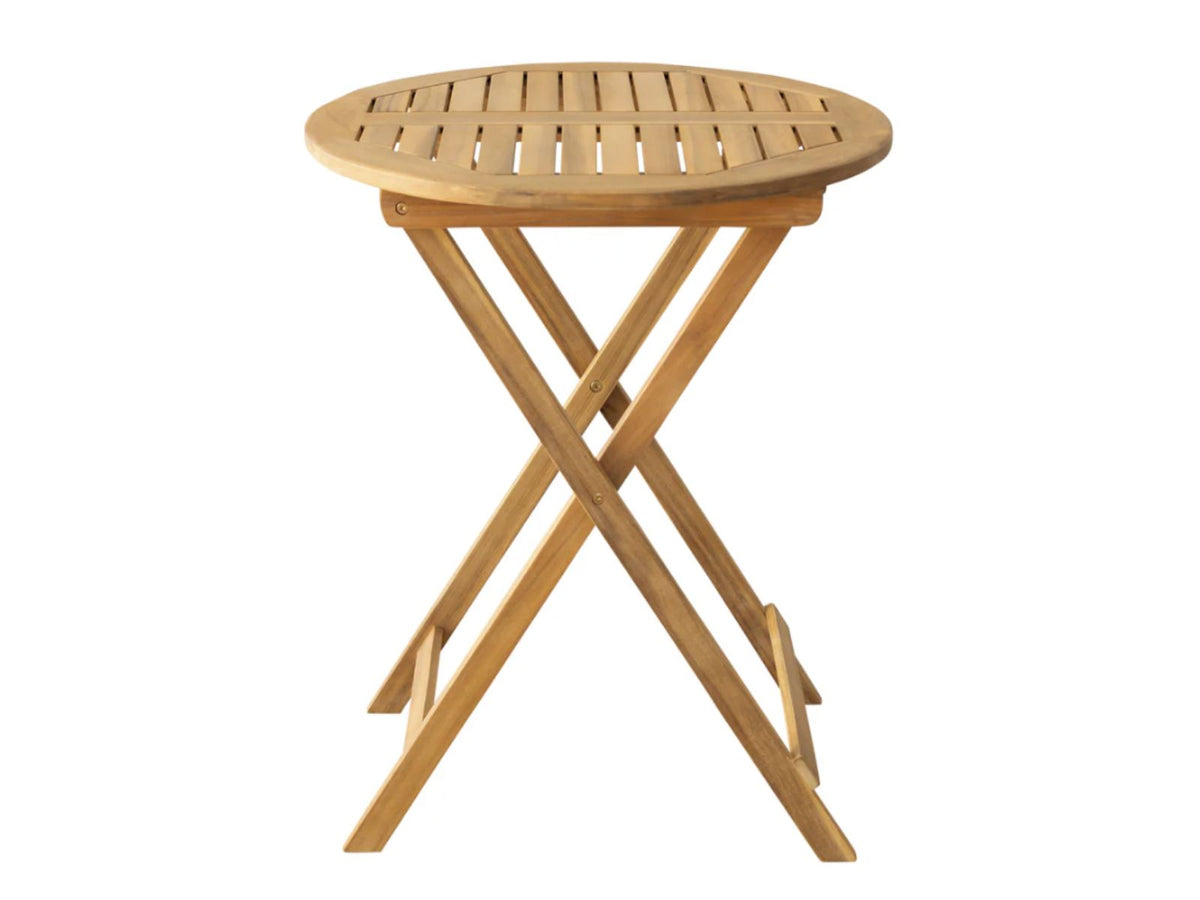 Table ronde d'extérieur pliable