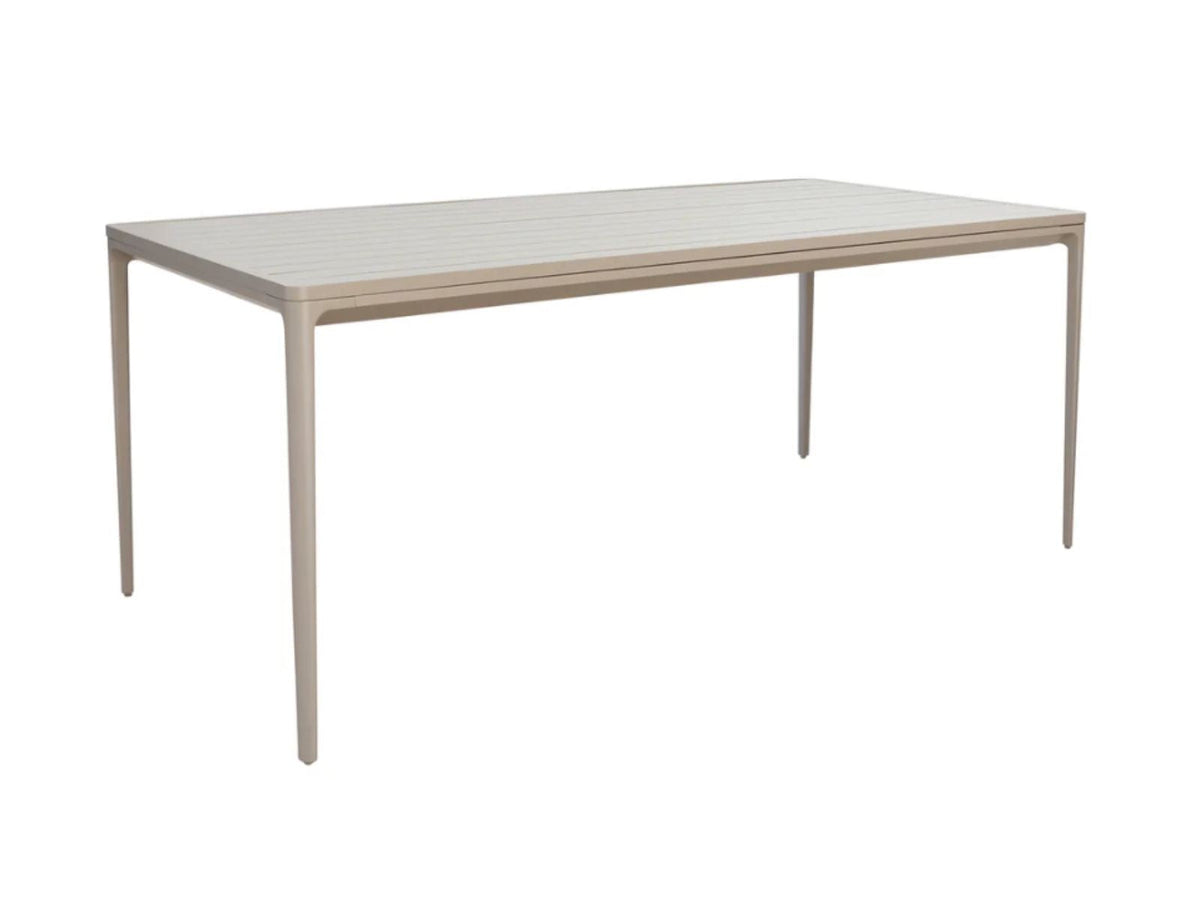 Table de jardin rectangulaire en aluminium 6 places