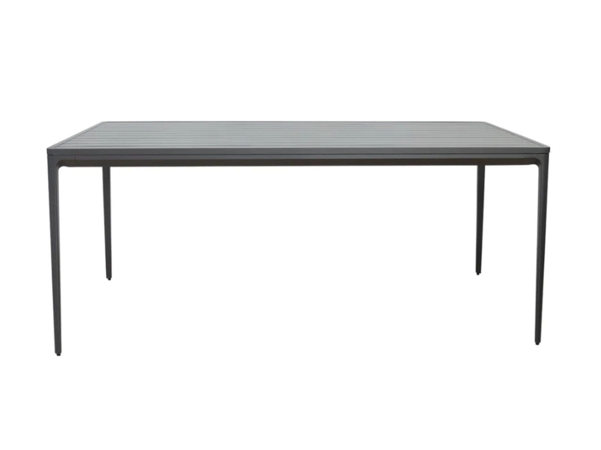 Table de jardin rectangulaire en aluminium 6 places