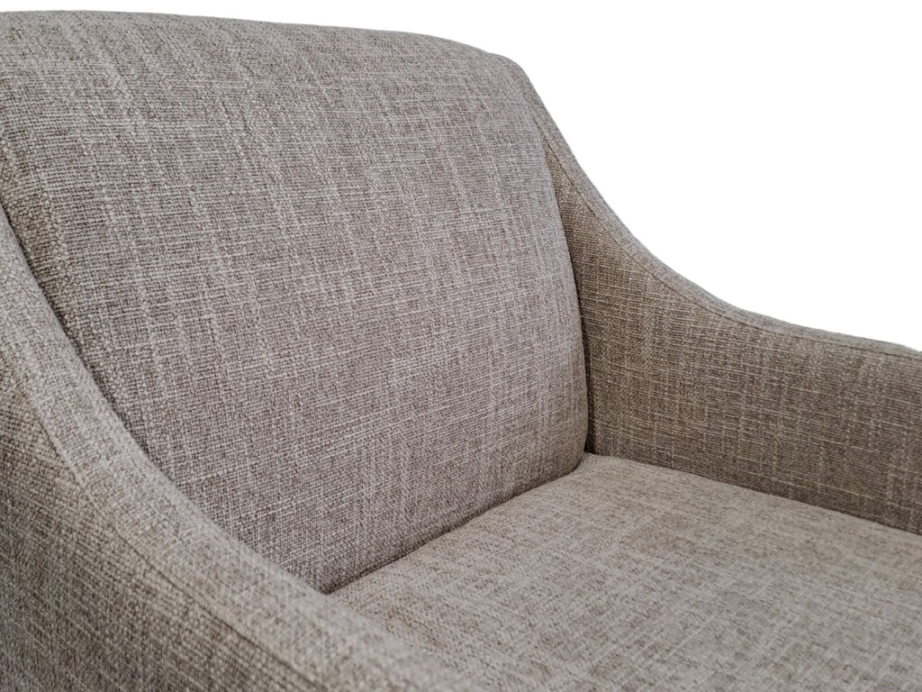 Fauteuil d'appoint avec accoudoirs incurvés