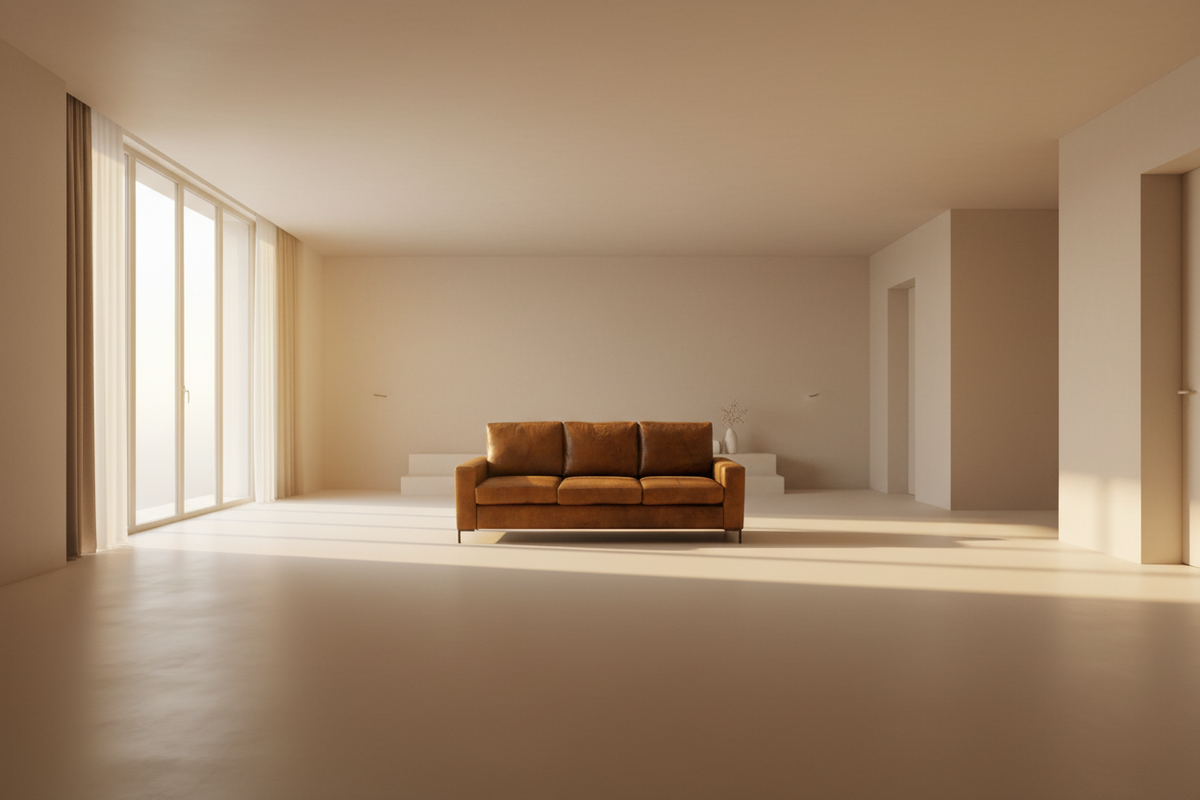 Warm Leather Sofa Homepage Banner